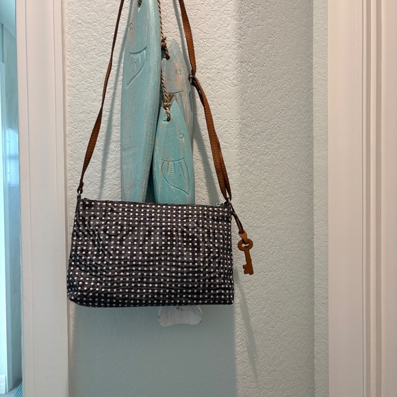 Fossil Denim and Leather Crossbody - Picture 5 of 12